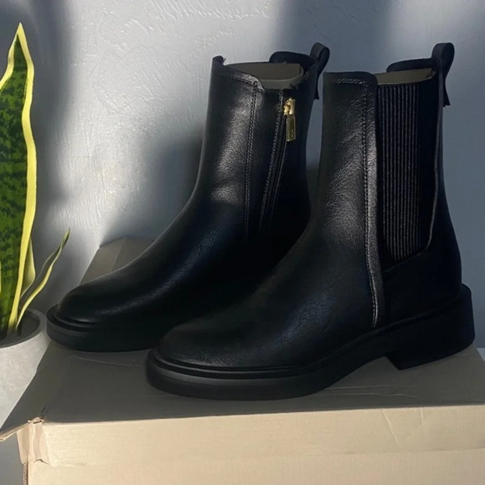 Reaction Kenneth Cole Boots Black Ankle Booties RL24ANC01 Womens 5.5‎ NEW
